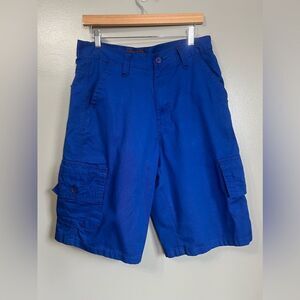 Red Ape bright blue cargo shorts size 32 cotton hip hop urban wear